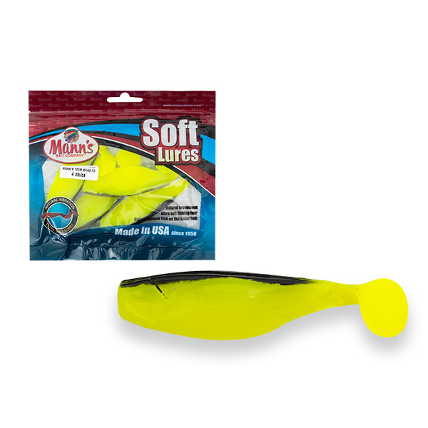 Manns 10cm Shad Pearl Plastic bait
