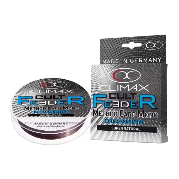 Climax Cult Feeder Method Carp Mono 300m 0.28mm Dark Brown Monofil Mainline