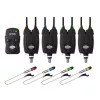 Delphin OPTIMO 9V Bite Alarm Set 4+1 + CSW II Swinger + Snag