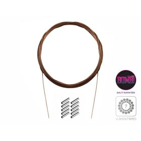   Delphin Steel Wire BOMB! with crimping tube / 7 strands 10m/14kg