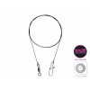 Tungsten leader BOMB! with swivel and snap / 20 fibres 2pcs/35cm/11kg