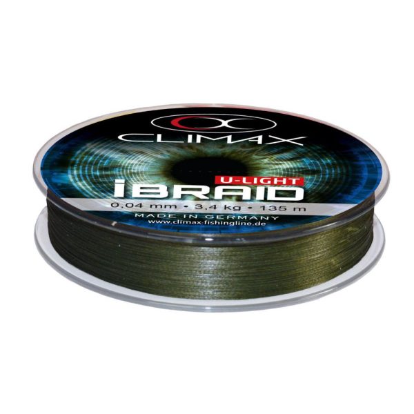 Climax iBraid U-Light Mossgreen 135m 0.08mm 6.0kg Braided Main Line