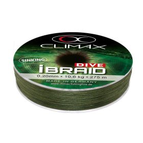   Climax iBraid Dive Sinking Olive Green 275m 0,08mm 3,2kg Braided Mainline