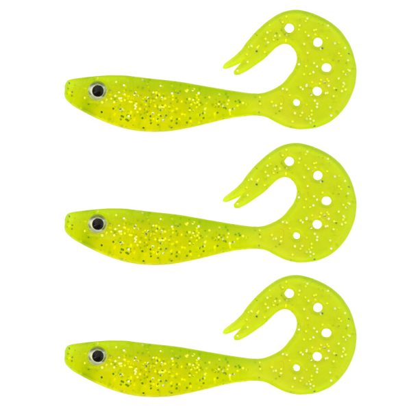 Nevis Twister Shad Vantage 9cm 6,56gr 3db/cs /yellow-flitter/ Plastic bait