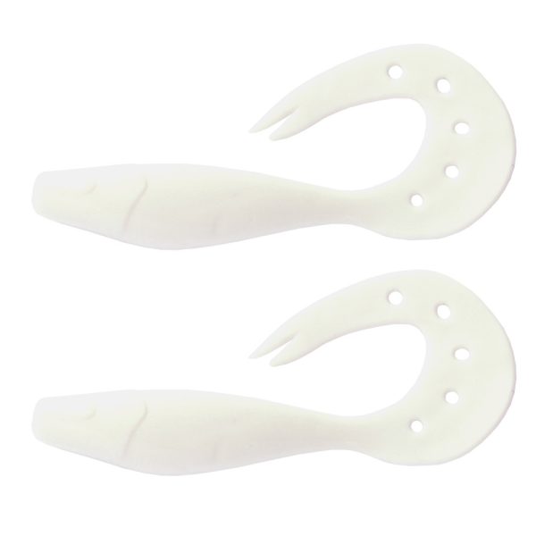 Nevis Twister Shad 14cm 21,40gr 2pcs/cs (White) Plastic bait