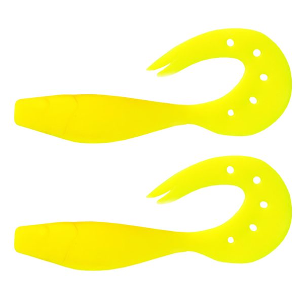 Nevis Twister Shad 14cm 21,40gr 2pcs/cs (Yellow) Plastic bait