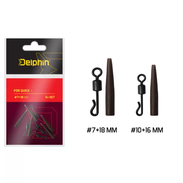 Delphin FDR Quick L / Set 5pcs #7+18mm