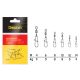 Delphin Rolling Swivel with Fastlock Snap BN/8