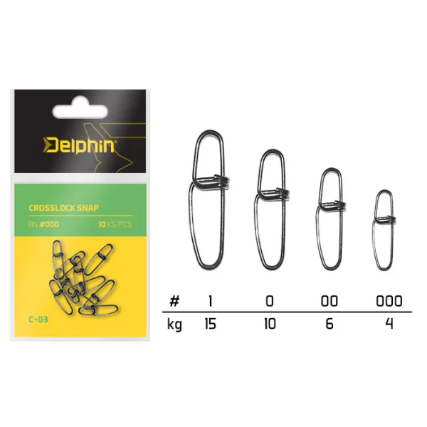 Delphin Crosslock Snap C-03/10pcs BN/00