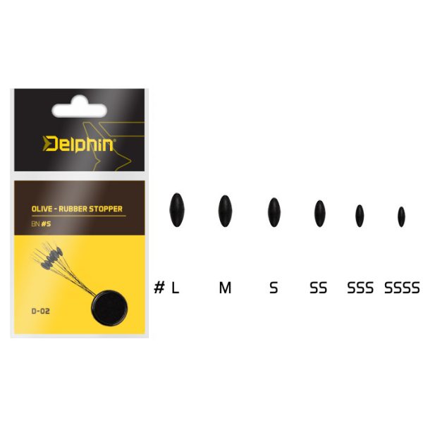 Delphin Olive - Rubber stopper SS