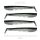 Nevis Impulse Shad 10cm 6,92gr 4db/cs Black-Silver Plastic bait