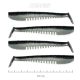Nevis Impulse Shad 10cm 6,92gr 4db/cs Black-Silver Plastic bait