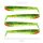 Nevis Impulse Shad 10cm 6,92gr 4pcs Green-Orange Flitter Plastic bait