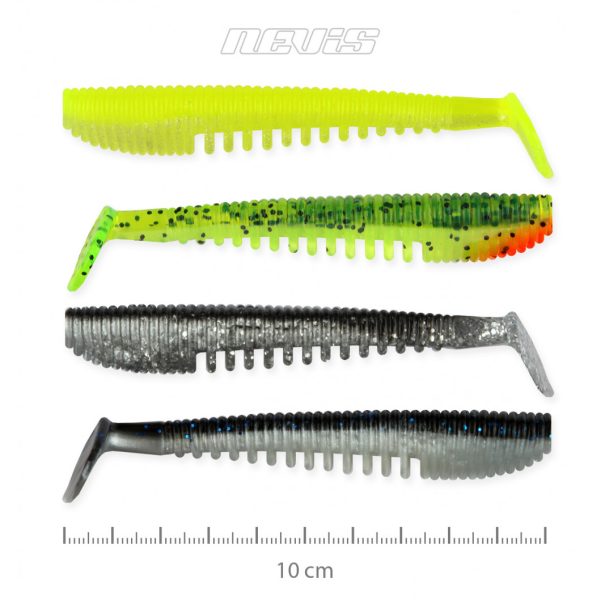 Nevis Impulse Shad 10cm 6,92gr 4pcs/cs 4 colours Plastic bait