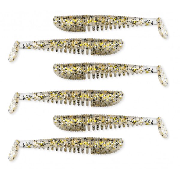 Nevis Impulse Shad 6,3cm 1,77gr 6db/cs Gold Flitter Plastic bait