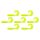 Nevis Twister 6cm 2,54gr 7pcs/cs Yellow Plastic bait