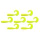 Nevis Twister 6cm 2,54gr 7pcs/cs Yellow Plastic bait