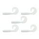 Nevis Twister 7,5cm 4,17gr 5pcs/cs White Plastic bait