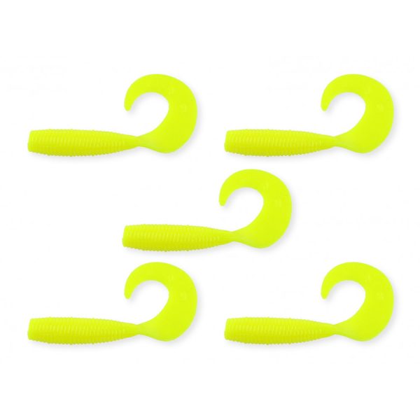 Nevis Twister 7,5cm 4,17gr 5pcs/cs Yellow Plastic bait