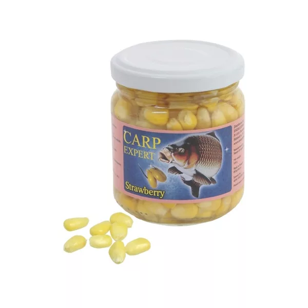 Carp Expert Sweetcorn in Liquid 212ml. Strawberry