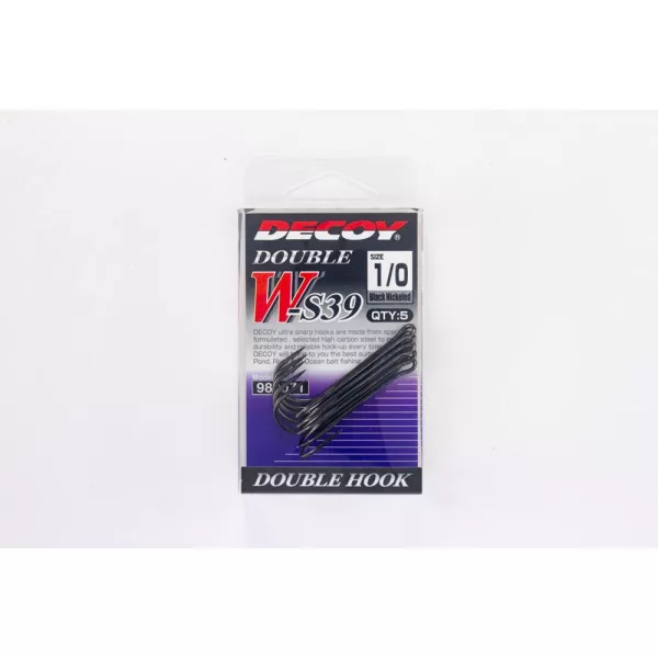 Decoy W-S39 Cheburashka Special #2/0 Eyed Barbed Treble Hook 4pcs