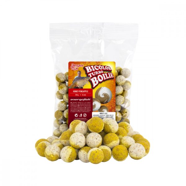 Benzar Turbo Boilie Honey-Pineapple 250G 16Mm White-Yellow