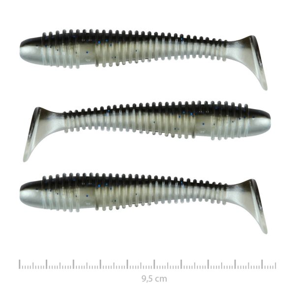 Nevis Vantage Swinger 9,5cm 7,18gr 3db/cs Silver-Blue Flitter Plastic lures