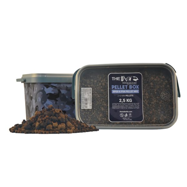 The One Pellet Box Spod&PVA Pellet Mix 2.5 kg + Bucket