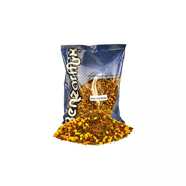Benzár Mix Crushed PVA Bag Mix Chili-Sausage Groundbait 800gr