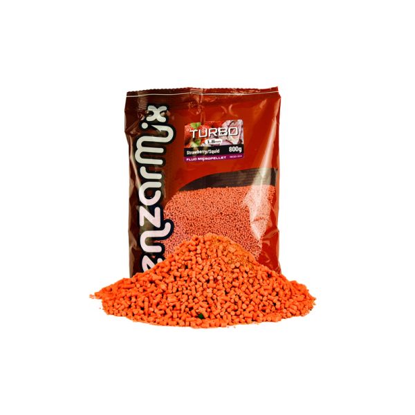 Benzar Fluo Micropellet Strawberry-Squid 1,5 Mm