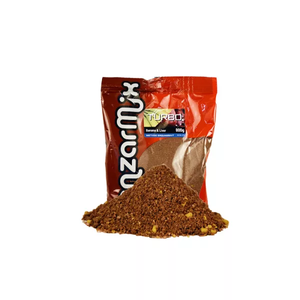 Benzár Turbo Method Groundbait Banana-Liver 800gr