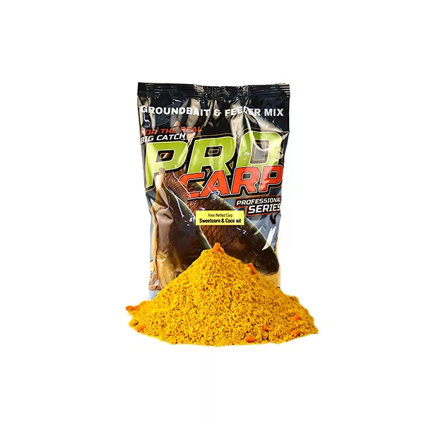 Benzár Pro River Method Carp Sweetcorn-Coconut Groundbait 1kg