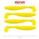 Reiva Zander Power Shad 10cm 7,05gr 4pcs/cs (Lemon Yellow) Plastic bait