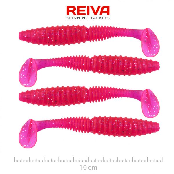 Reiva Zander Power Shad 10cm 7,05gr 4db/cs (Pink Flitter) Plastic bait