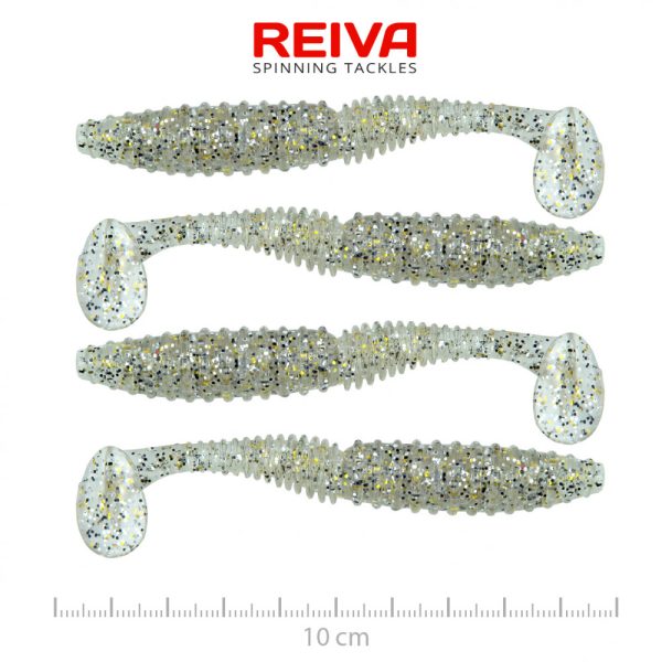 Reiva Zander Power Shad 10cm 7,05gr 4db/cs (Silver Flitter) Plastic bait