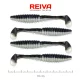 Reiva Zander Power Shad 10cm 7.05gr 4pcs/pack (Black Silver) Plastic lure