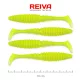 Reiva Zander Power Shad 10cm 7.05gr 4pcs/pack (Fluo Green) Plastic lure