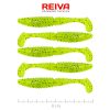 Reiva Zander Power Shad 8cm 3,18gr 5db/cs (Fluo Green Flitter II.) Plastic bait