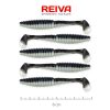 Reiva Zander Power Shad 8cm 3,18gr 5db/cs (Black Silver) Plastic bait