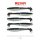 Reiva Zander Power Shad 8cm 3,18gr 5db/cs (Black Silver) Plastic bait