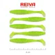 Reiva Zander Power Shad 8cm 3.18gr 5pcs/pack (Fluo Green Glitter I.) Plastic lure