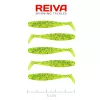 Reiva Flat Minnow Shad Poppy Green 5cm 1,3gr Plastic Bait 5pcs