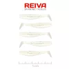 Reiva Flat Minnow Shad Pearl White 5cm 1,3gr Plastic Lure 5pcs