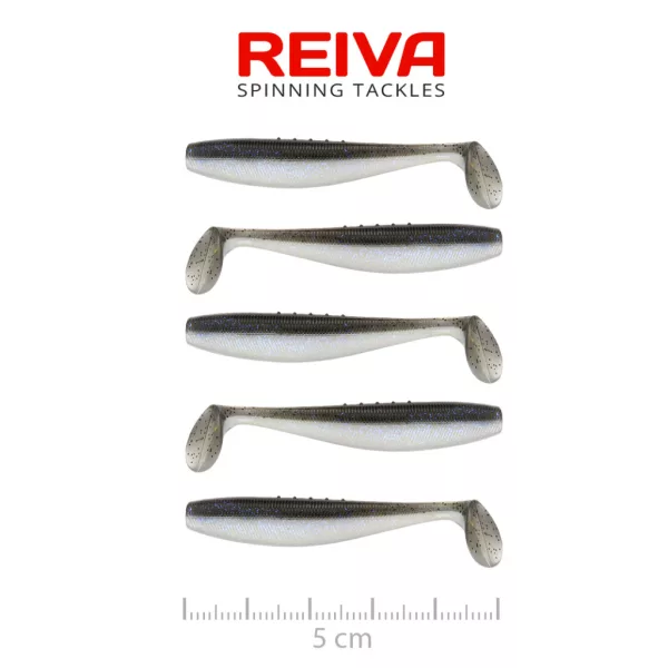 Reiva Flat Minnow Shad Magic Fish 5cm 1.3gr Plastic Bait 5pcs
