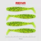 Reiva Flat Minnow Shad 10cm 4pcs/pack (Green Flitter) soft bait