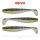 Reiva Flat Minnow shad 12,5cm 3db/cs (Black-Silver Flitter) Plastic bait
