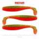 Reiva Flat Minnow shad 12,5cm 3db/cs (Green-Orange Flitter) Plastic bait