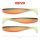 Reiva Flat Minnow shad 12.5cm 3pcs/pack (Black-White-Orange) Plastic lure