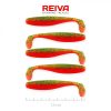 Reiva Flat Minnow shad 7,5cm 5db/cs (Green-Orange Flitter) Plastic bait