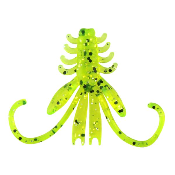 Reiva NYMPH 6cm 12db/cs Fluo Green Flitter Plastic bait
